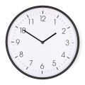 Wall clock Ø 30.8 cm, 1×AA battery, black