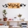 Wall decoration 111x25 cm birds wood/metal