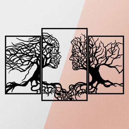 Wall decoration 116x71 cm Tree of Life metal