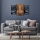 Wall decoration 125x79 cm trees of life wood/metal