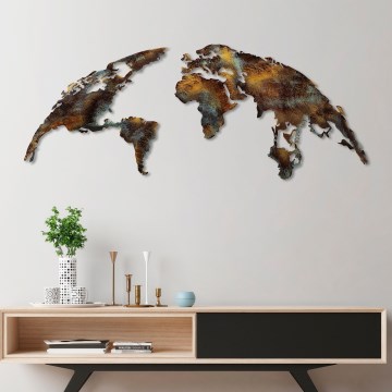 Wall decoration 2 pcs 150x59 cm planet metal