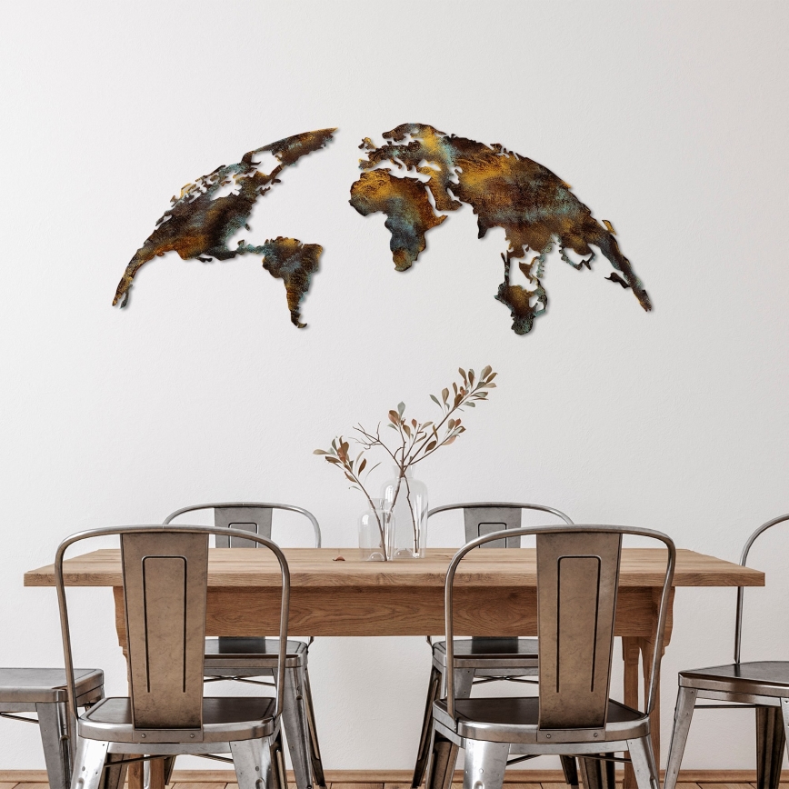 Wall decoration 2 pcs 150x59 cm planet metal