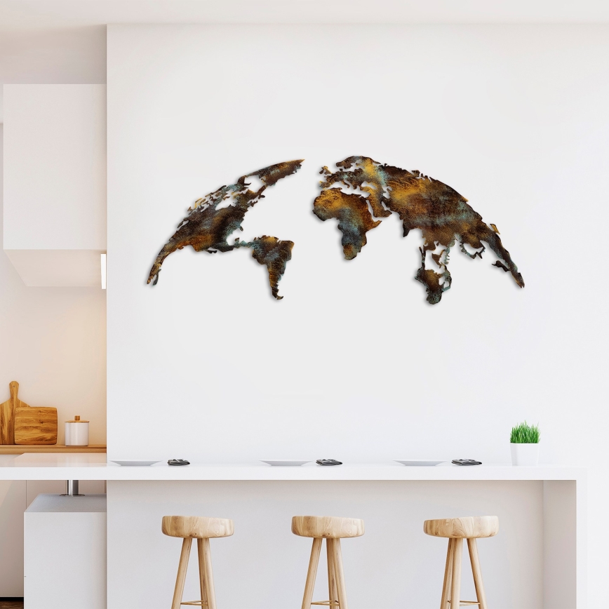 Wall decoration 2 pcs 150x59 cm planet metal