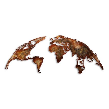 Wall decoration 2 pcs 150x59 planet metal