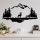 Wall decoration 2 pcs 70x38 cm deer metal/black