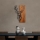 Wall decoration 36x58 cm deer wood/metal