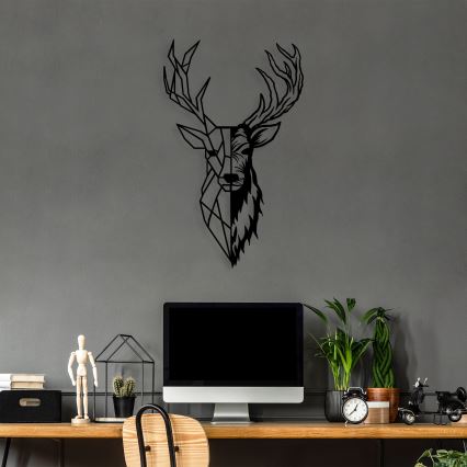 Wall decoration 42x70 cm deer metal