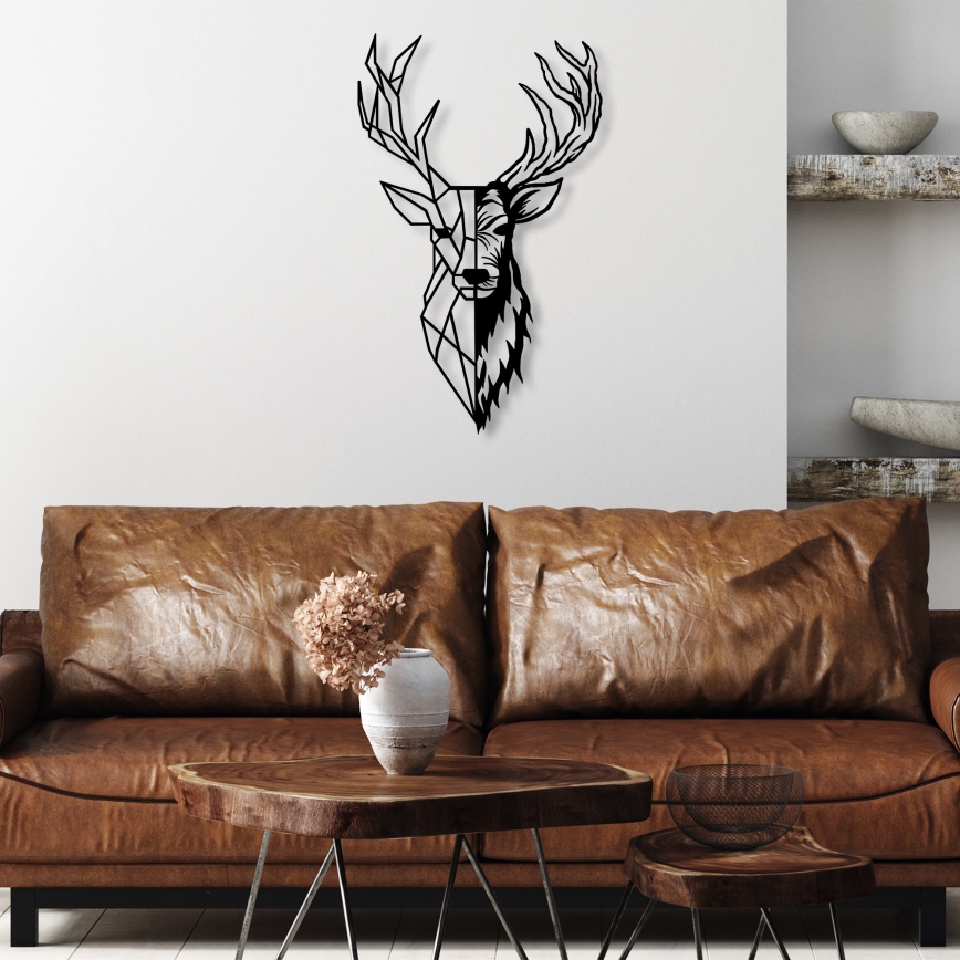 Wall decoration 42x70 cm deer metal