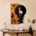 Wall decoration 43x58 cm deer and moon wood/metal