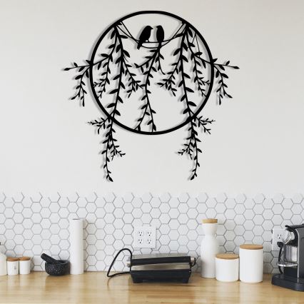 Wall decoration 45x44 cm branches metal