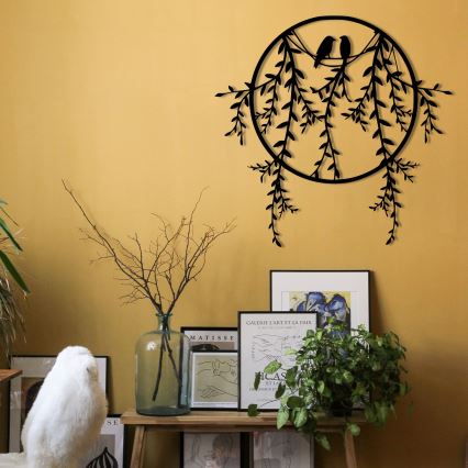 Wall decoration 45x44 cm branches metal