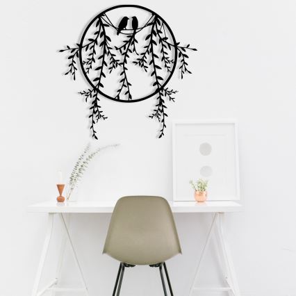 Wall decoration 45x44 cm branches metal