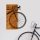 Wall decoration 45x58 cm bike wood/metal