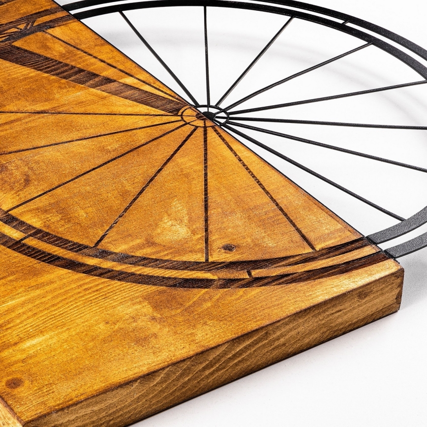 Wall decoration 45x58 cm bike wood/metal