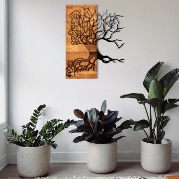 Wall decoration 45x58 cm Tree of Life wood/metal