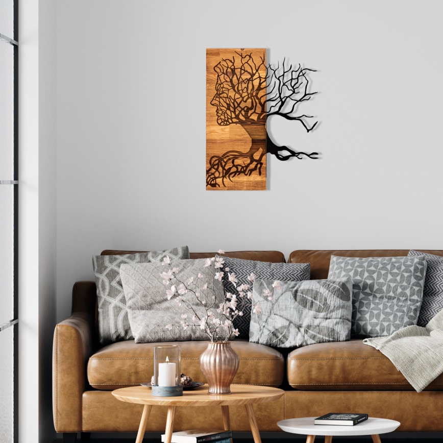 Wall decoration 45x58 cm Tree of Life wood/metal
