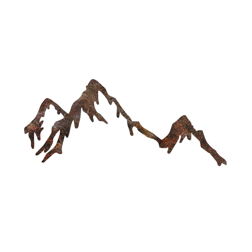 Wall decoration 45x70 cm mountains metal