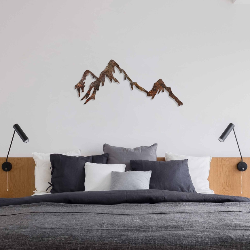 Wall decoration 45x70 cm mountains metal