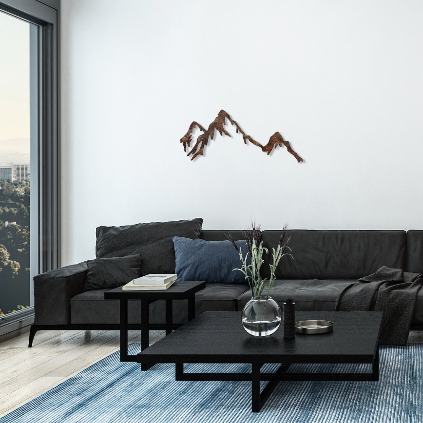 Wall decoration 45x70 cm mountains metal