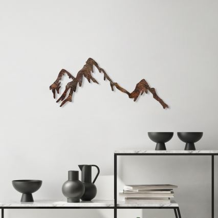 Wall decoration 45x70 cm mountains metal