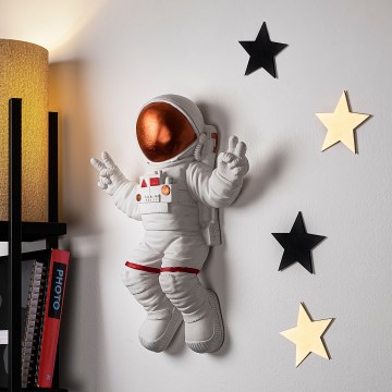 Wall decoration 47x35 cm astronaut copper