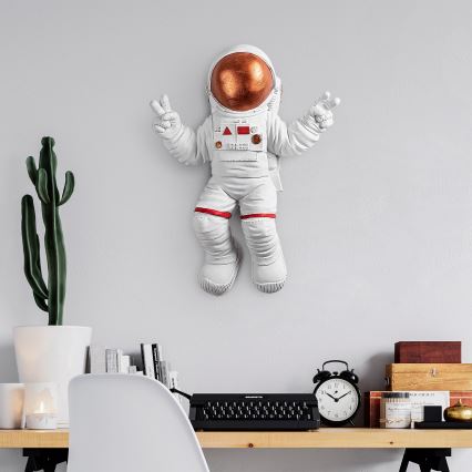 Wall decoration 47x35 cm astronaut copper