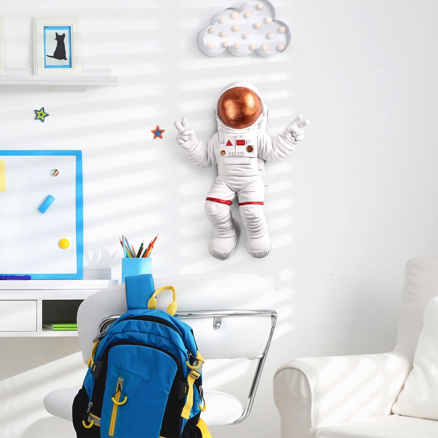 Wall decoration 47x35 cm astronaut copper