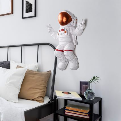 Wall decoration 47x35 cm astronaut copper