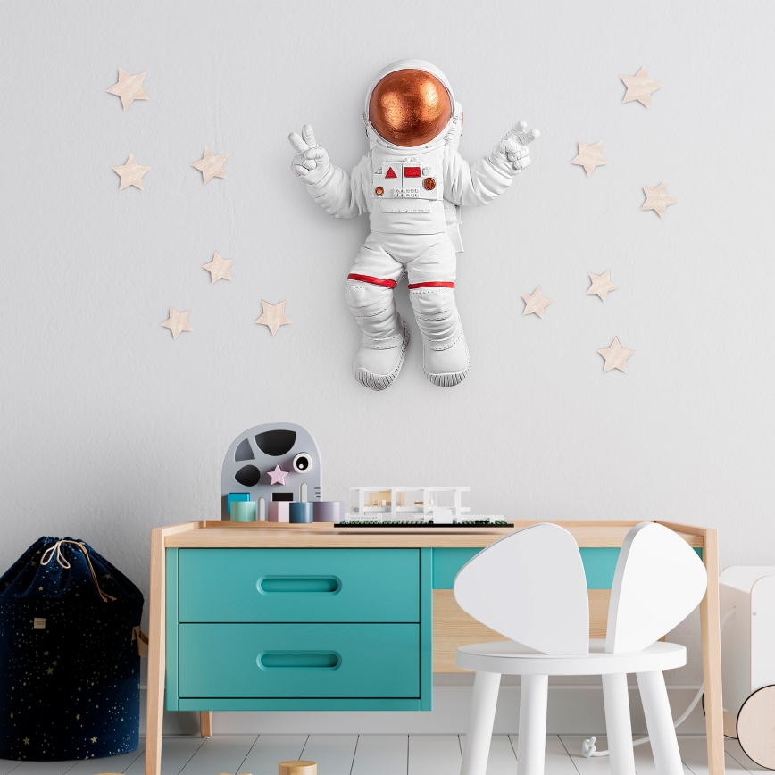 Wall decoration 47x35 cm astronaut copper