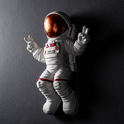 Wall decoration 47x35 cm astronaut copper