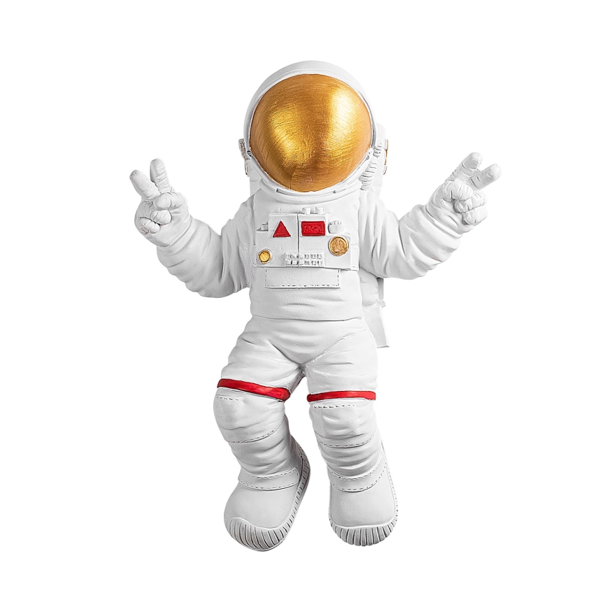 Wall decoration 47x35 cm astronaut gold