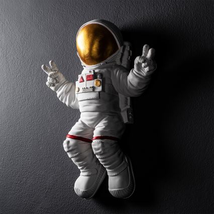 Wall decoration 47x35 cm astronaut gold