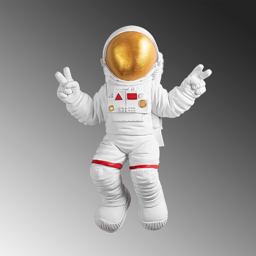 Wall decoration 47x35 cm astronaut gold