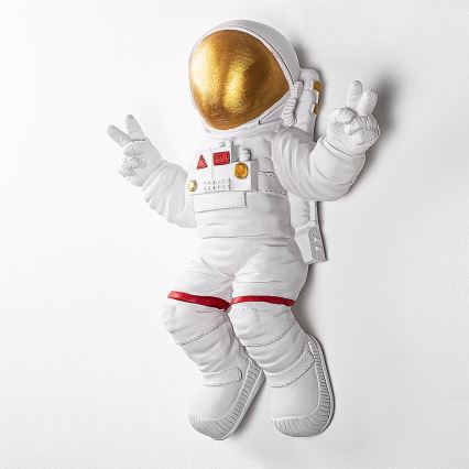 Wall decoration 47x35 cm astronaut gold