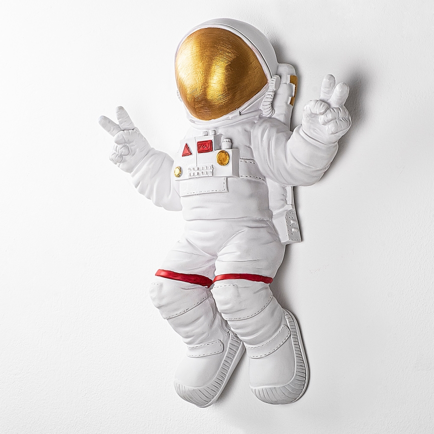 Wall decoration 47x35 cm astronaut gold