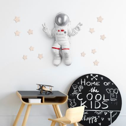 Wall decoration 47x35 cm astronaut silver