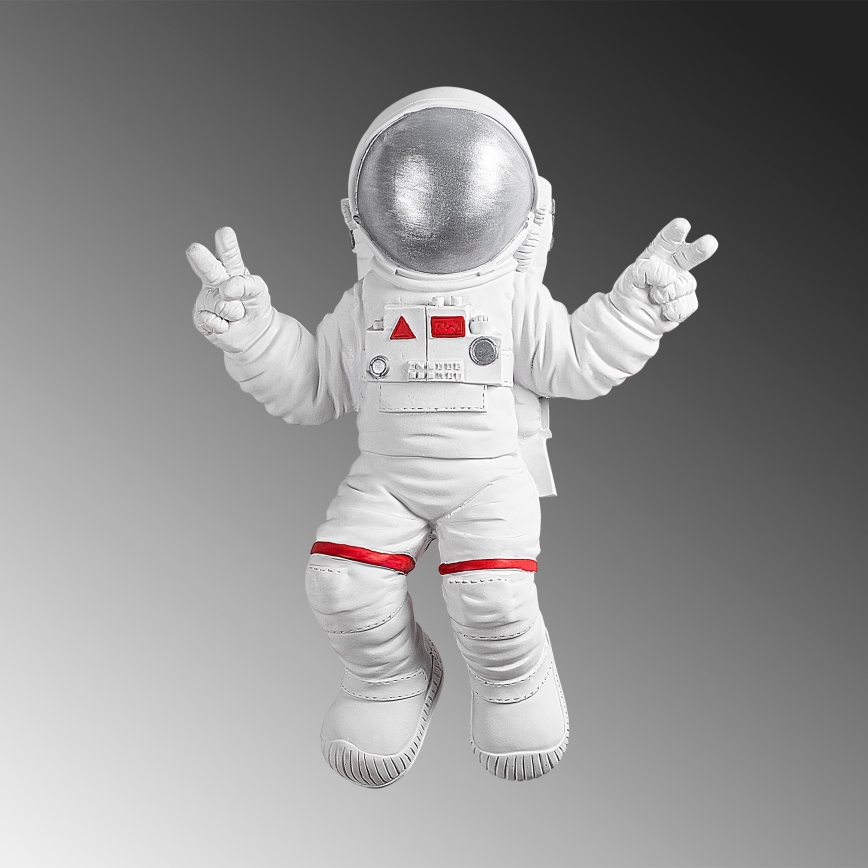 Wall decoration 47x35 cm astronaut silver