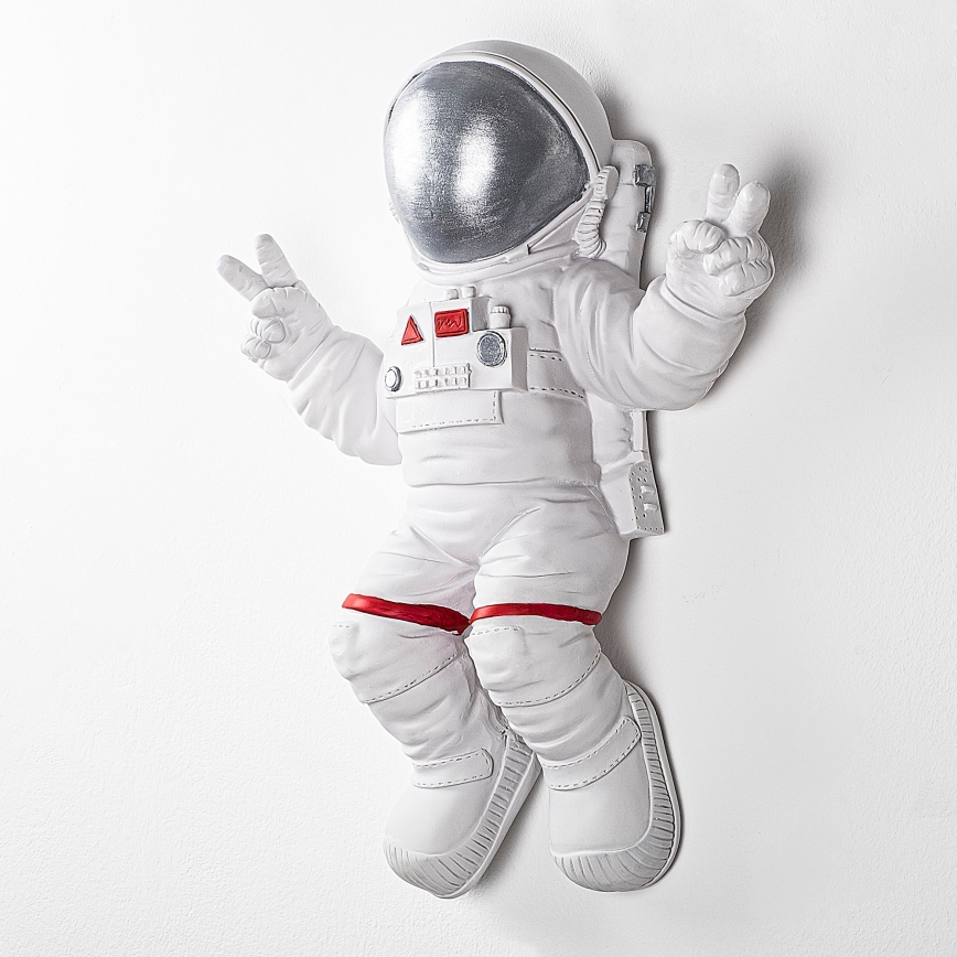 Wall decoration 47x35 cm astronaut silver