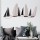 Wall decoration 52x117 cm sailing boats metal
