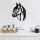 Wall decoration 55x40 cm horse metal