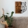 Wall decoration 56x58 cm tiger wood/metal