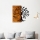 Wall decoration 58x58 cm tree wood/metal