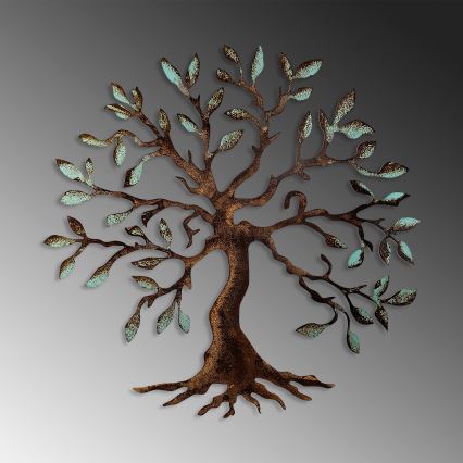Wall decoration 60x60 cm tree metal