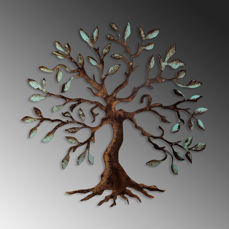 Wall decoration 60x60 cm tree metal