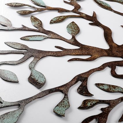 Wall decoration 60x60 cm tree metal