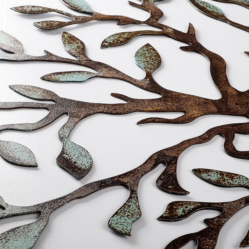 Wall decoration 60x60 cm tree metal