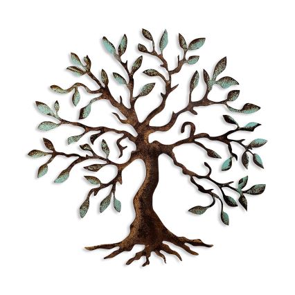 Wall decoration 60x60 cm tree metal