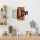 Wall decoration 68x58 cm love wood/metal
