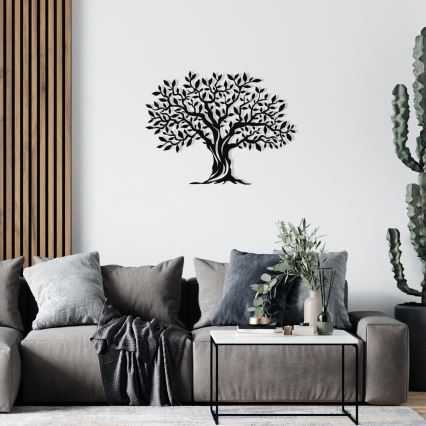 Wall decoration 69x52 cm tree metal