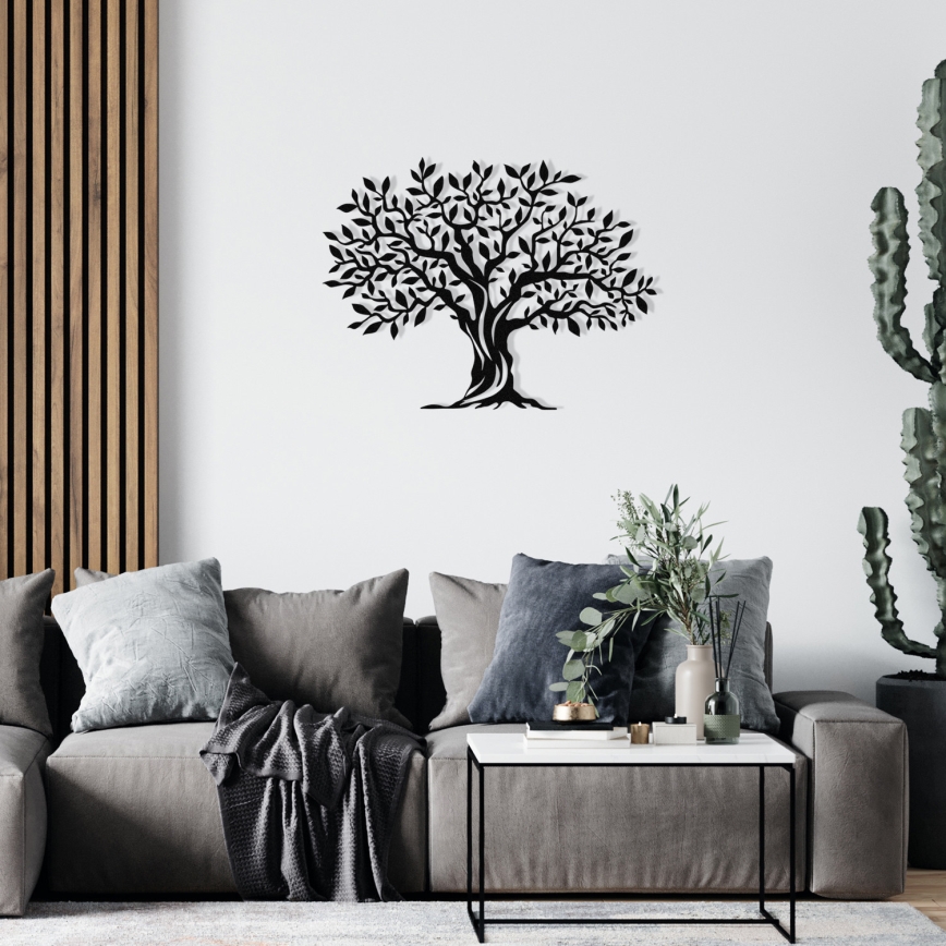 Wall decoration 69x52 cm tree metal